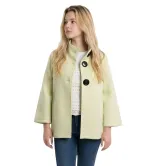 Πανωφόρι Γυναικείο Κοντό Γκοφρέ με Φαρδύ Μανίκι