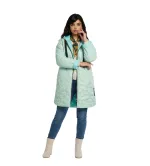 Γυναικείο Ανοιξιάτικο Λεπτό Oversize Καπιτονέ Μπουφάν Μακρύ