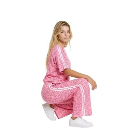 Σετ Γυναικείο Λεοπάρ με Ρίγες στο Πλάι