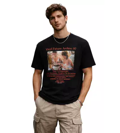 Vinyl Icon Strike T-Shirt Black Regular Fit – Ανδρική Μπλούζα