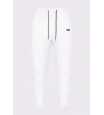 Vinyl Λευκό Παντελόνι Φόρμας Cotton Regular Fit | Core Sweatpants