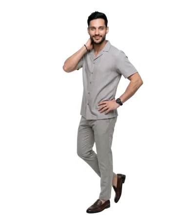 Ανδρικό Σετ Πουκάμισο με Παντελόνι | Κομψό Outfit