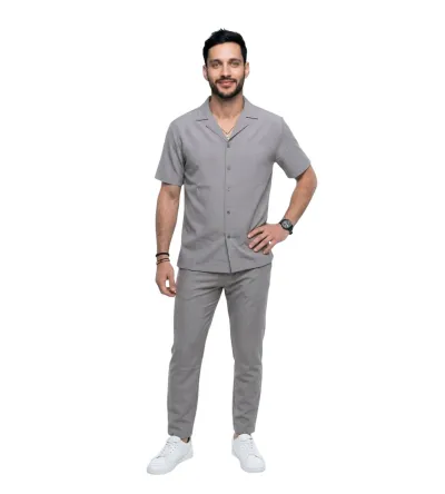Ανδρικό Σετ Πουκάμισο με Παντελόνι | Κομψό Outfit