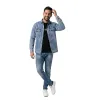 Ανδρικό Τζιν Πουκάμισο Regular Fit με Κουμπιά Τρουκς