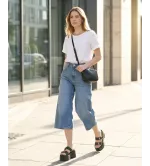 Γυναικείο Τζιν Παντελόνι 3/4 | Denim Capri Παντελόνι
