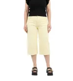 Γυναικείο Τζιν Παντελόνι 3/4 Απαλό Κίτρινο | Denim Capri