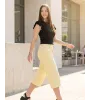 Γυναικείο Τζιν Παντελόνι 3/4 Απαλό Κίτρινο | Denim Capri