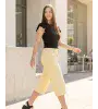 Γυναικείο Τζιν Παντελόνι 3/4 Απαλό Κίτρινο | Denim Capri
