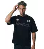 Vinyl Flow District Μαύρο T-Shirt Oversized Fit Ανδρικό