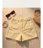 Γυναικείο Κίτρινο Τζιν Σορτσάκι με Στρας | Denim Shorts