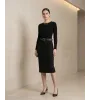 Γυναικεία Pencil Midi Ελαστική Φούστα με Ζώνη