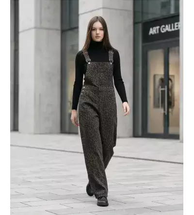 Γυναικεία Τζιν Σαλοπέτα Animal Print | Denim