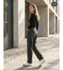 Γυναικείο Τζιν Animal Print με Στρας | Denim Jeans