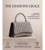 Γυναικεία Τσάντα με Στρας & Στριφτό Χερούλι