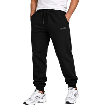 Vinyl Basic Sweatpants Black Ανδρικό Παντελόνι Φόρμας