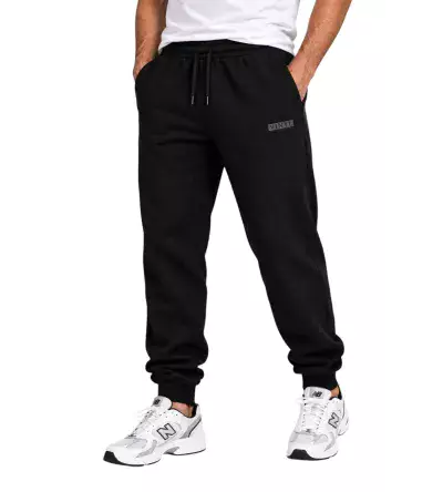 Vinyl Basic Sweatpants Black Ανδρικό Παντελόνι Φόρμας
