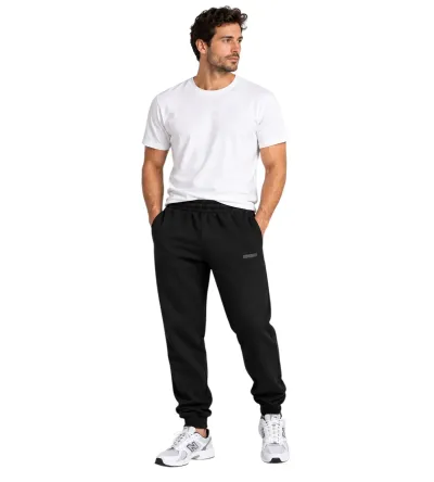 Vinyl Basic Sweatpants Black Ανδρικό Παντελόνι Φόρμας