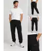 Vinyl Basic Sweatpants Black Ανδρικό Παντελόνι Φόρμας