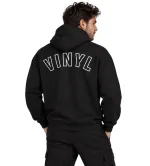 Vinyl Graphic Zipped Hoodie Black Ανδρική Ζακέτα