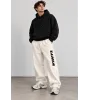 Vinyl Classic Printed Pants White Ανδρικό Παντελόνι Φόρμας