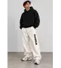 Vinyl Classic Printed Pants White Ανδρικό Παντελόνι Φόρμας