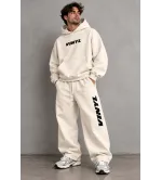 Vinyl Classic Printed Hoodie White Ανδρικό Φούτερ