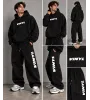 Vinyl Classic Printed Hoodie Black Ανδρικό Φούτερ