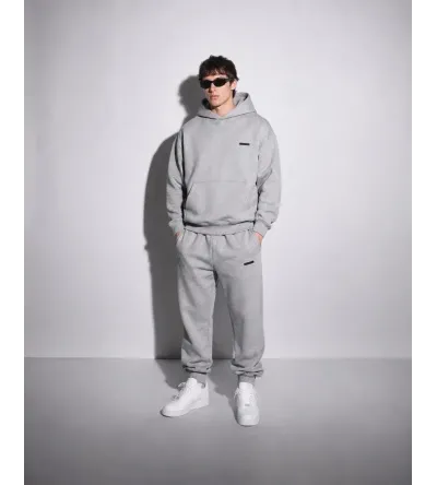 Vinyl Modern Basic Sweatpants Grey Melange Ανδρική Φόρμα