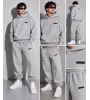 Vinyl Modern Basic Sweatpants Grey Melange Ανδρική Φόρμα