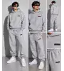Vinyl Modern Basic Sweatpants Grey Melange Ανδρική Φόρμα