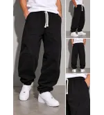 Ανδρικό Παντελόνι Φόρμας Baggy με Λάστιχο Κάτω