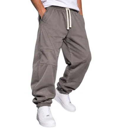 Ανδρικό Παντελόνι Φόρμας Baggy με Λάστιχο Κάτω