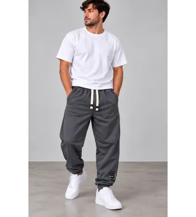 Ανδρική Φόρμα Baggy Fit με Λάστιχο Κάτω | Φούτερ