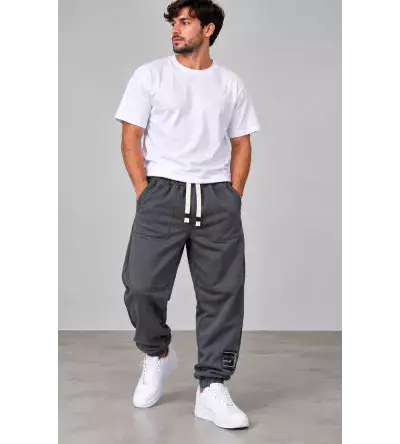 Ανδρική Φόρμα Baggy Fit με Λάστιχο Κάτω | Φούτερ