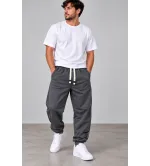 Ανδρική Φόρμα Baggy Fit με Λάστιχο Κάτω | Φούτερ