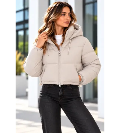 Γυναικείο Κοντό Μπουφάν με Κουκούλα | Casual Jacket