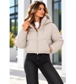 Γυναικείο Κοντό Μπουφάν με Κουκούλα | Casual Jacket