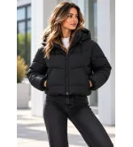 Γυναικείο Κοντό Μπουφάν με Κουκούλα | Casual Jacket