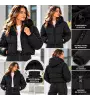 Γυναικείο Κοντό Μπουφάν με Κουκούλα | Casual Jacket