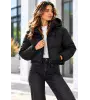 Γυναικείο Κοντό Μπουφάν με Κουκούλα | Casual Jacket