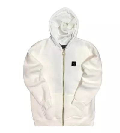 Vinyl ζακέτα ανοιξιάτικη άσπρη - full-zip hoodie