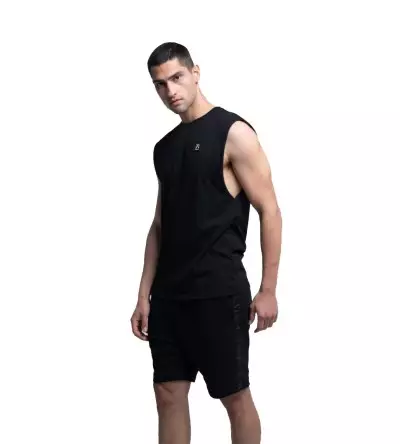 Vinyl αμάνικη μπλούζα μαύρη sleeveless black