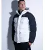 Vinyl μπουφάν φουσκωτό μαύρο λευκό - vinyl puffer jacket