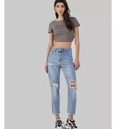 Jean γυναικείο mom fit