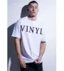 VINYL ΜΠΛΟΥΖΑ ΜΕ ΤΥΠΩΜΑ ΛΕΥΚΗ COTTON OVERSIZED ΑΝΔΡΙΚΗ