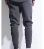 Vinyl φορμα γκρι με τυπωμα cotton regular fit - side logo sweatpant