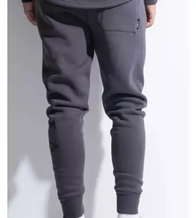 Vinyl φορμα γκρι με τυπωμα cotton regular fit - side logo sweatpant