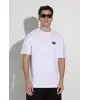 Vinyl μπλούζα με τύπωμα λευκή cotton oversized dogs gang t-shirt