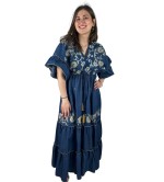 Φόρεμα μακρύ με σχέδια oversize