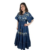 Φόρεμα μακρύ με σχέδια oversize